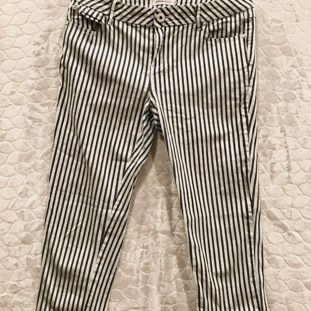 Striped Skinny Jeans